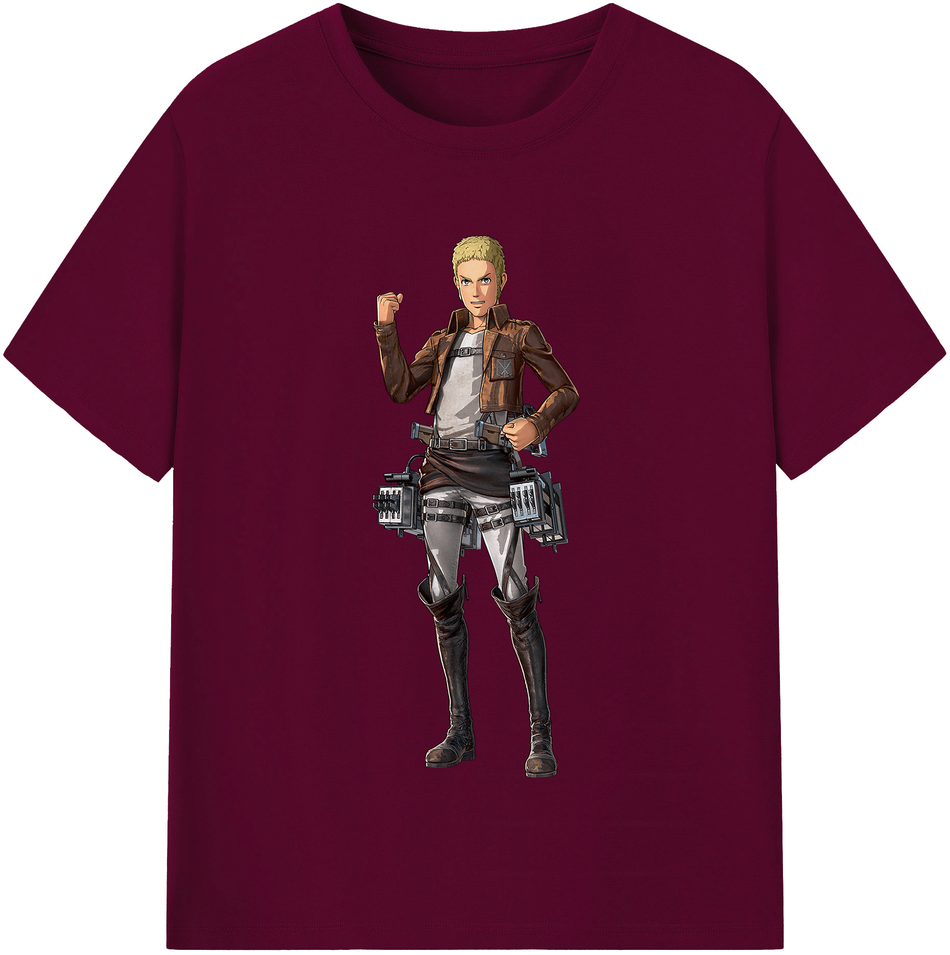 （画像用） 進撃の巨人 ライナー・ブラウン Attack on Titan Reiner Braun レディースカジュアルプリントTシャツ（綿100％）